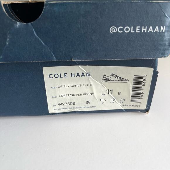 Cole Haan Grandpo Rally Canvas T Toe Shoes Sneakers - Picture 15 of 16